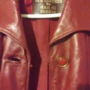 Women's Leather Coat petite size 10